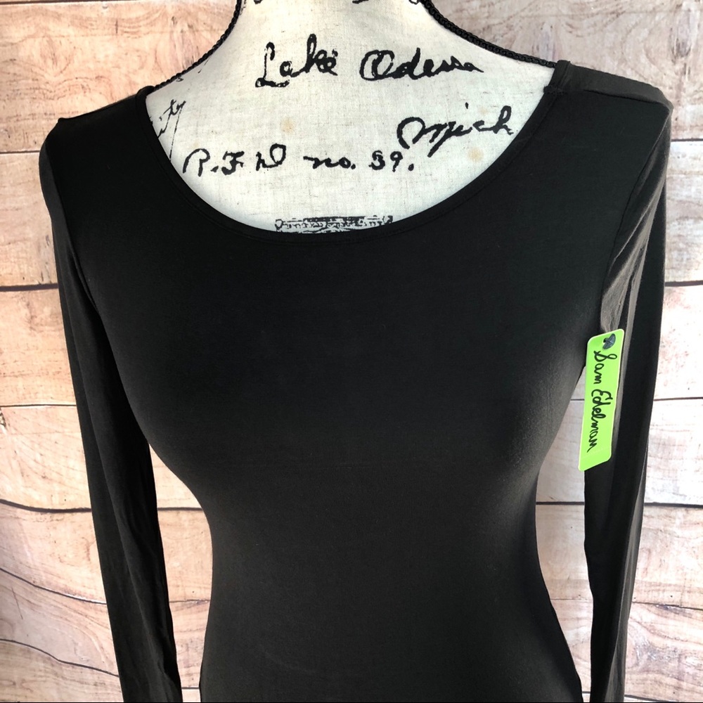 Sam Edelman Black Classic Boatneck Bodysuit Size M - Picture 4 of 9